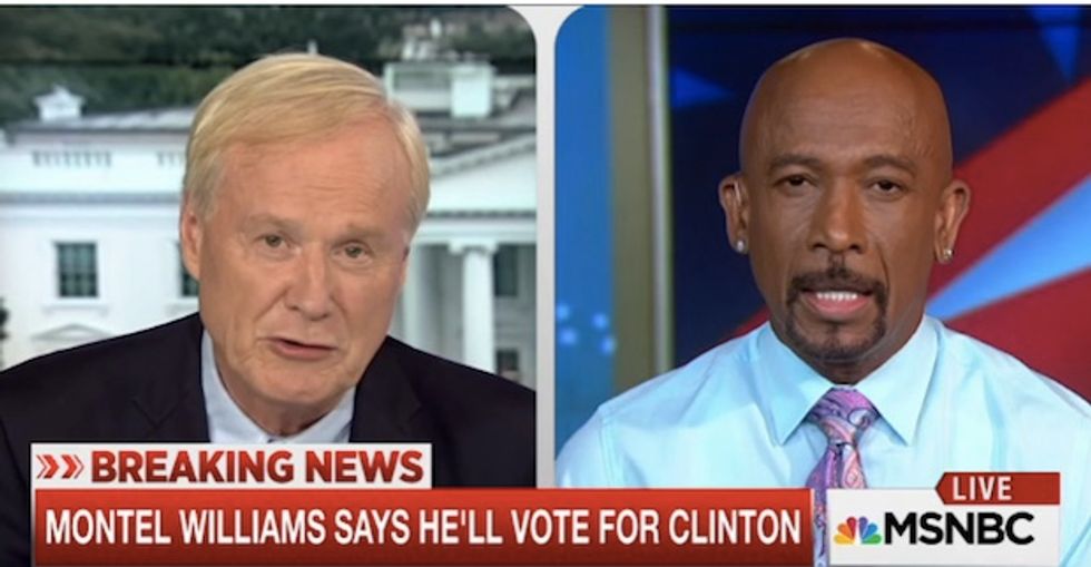 Former Marine Montel Williams Announces He's Voting for Clinton, Says Trump Is 'Clear and Present Danger