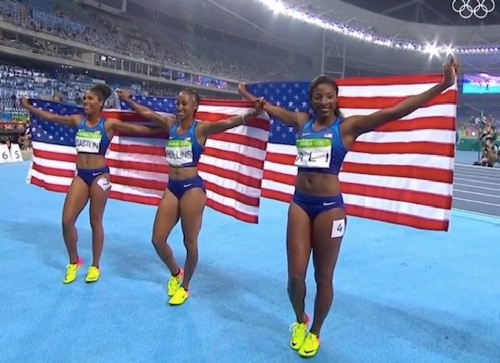 Sweep! American Women Finish 1-2-3 in 100-Meter Hurdles in Rio