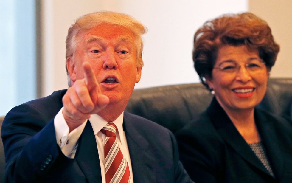 Trump Meets With His National Hispanic Advisory Council in New York