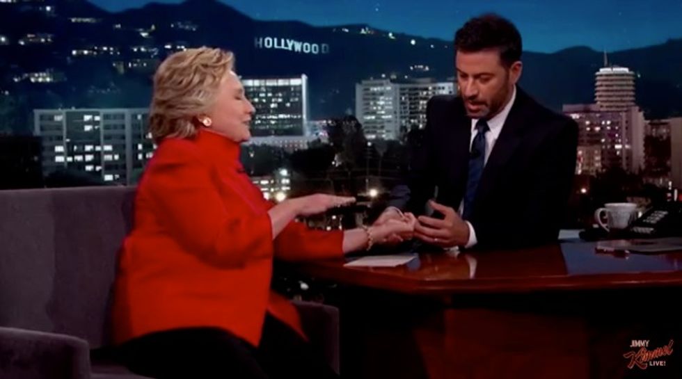 See How Jimmy Kimmel Has Clinton Address Claims She’s Not Healthy Enough to Be President