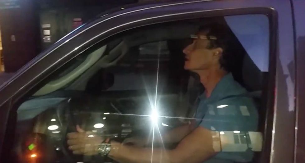 Watch Anthony Weiner Flee From New York Post Reporter Following Sexting Scandal 