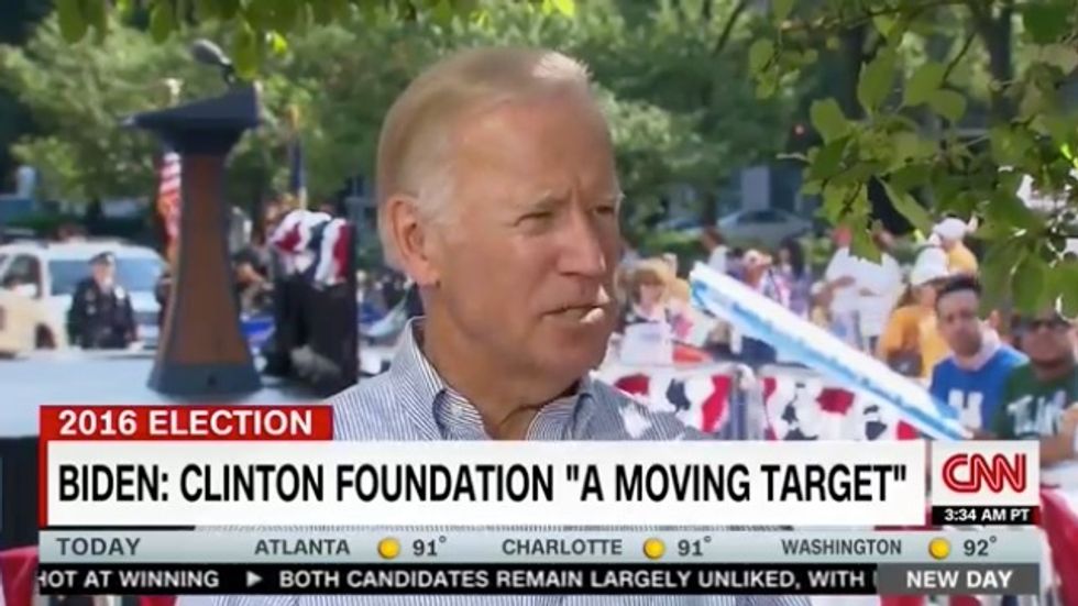 Biden: Clinton Is Handling Clinton Foundation Conflicts 'by the Book