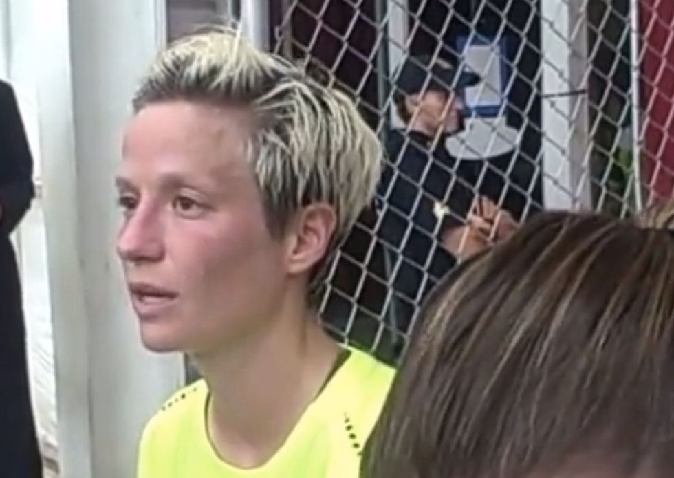 Opposing Team Prevents Soccer Star From Kneeling Again During National Anthem – See How She Reacts