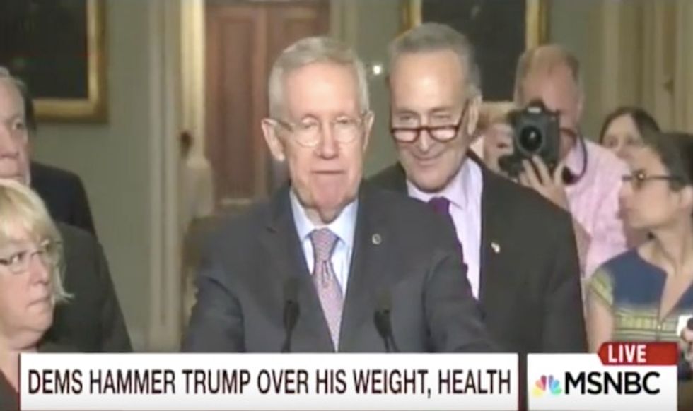 Dems' Defense of Clinton's Pneumonia Includes Fat-Shaming Trump and Mocking His Eating Habits