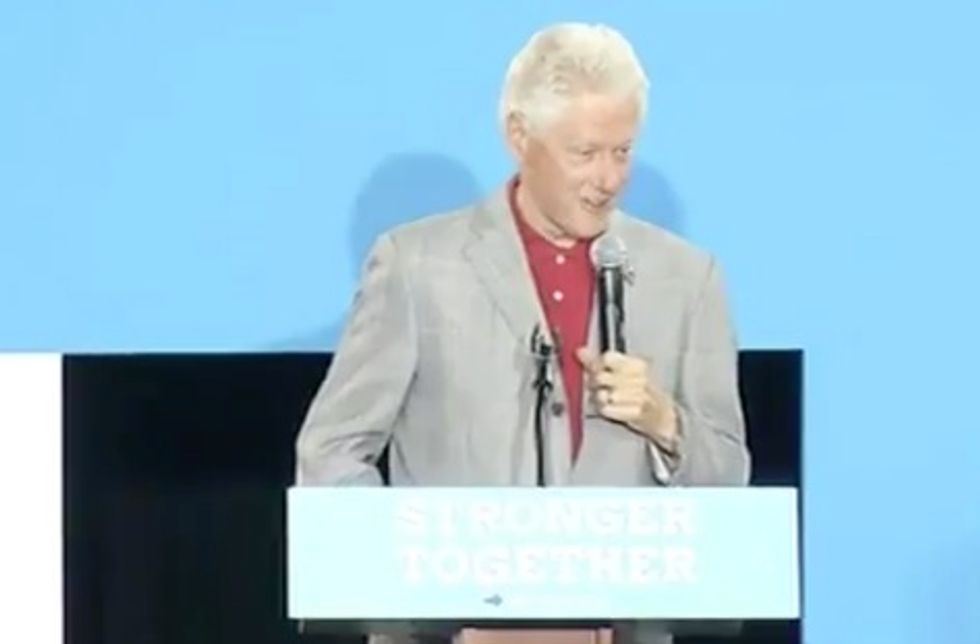 Bill Clinton Says Hillary Has ‘the Flu,’ but His Spokesman Immediately Walks That Back