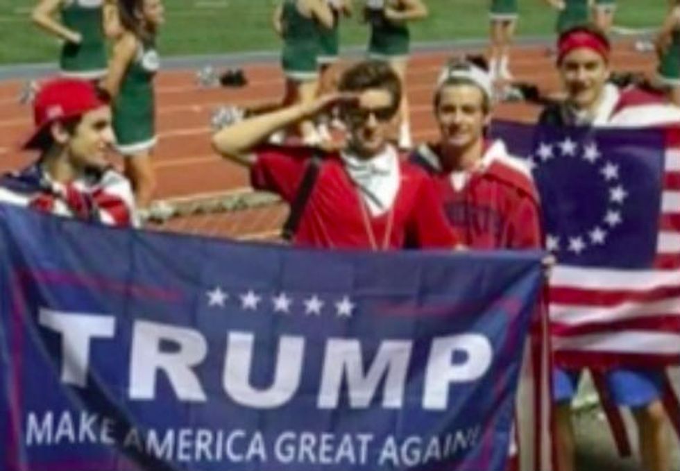 School Officials Apologize After Complaints of Trump, Betsy Ross Flags at Football Game