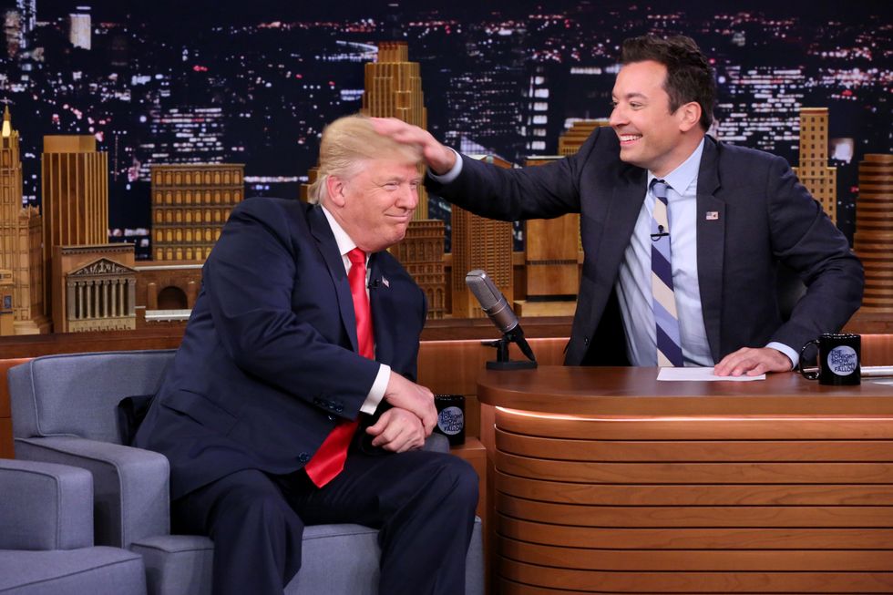 Watch Jimmy Fallon Completely Wreck Donald Trump's Hair