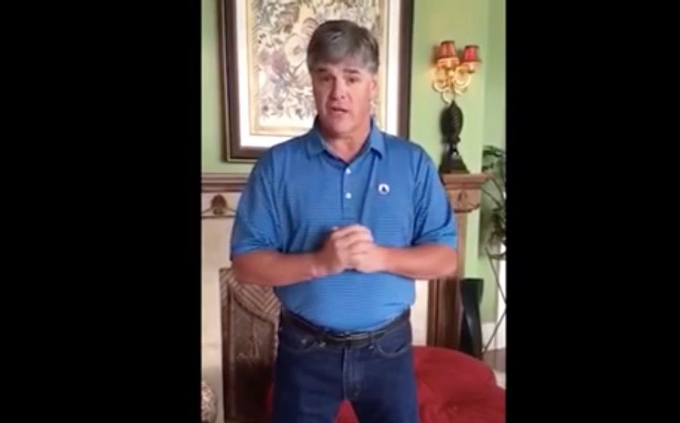 Fox News corrects host Sean Hannity for participating in Trump ad