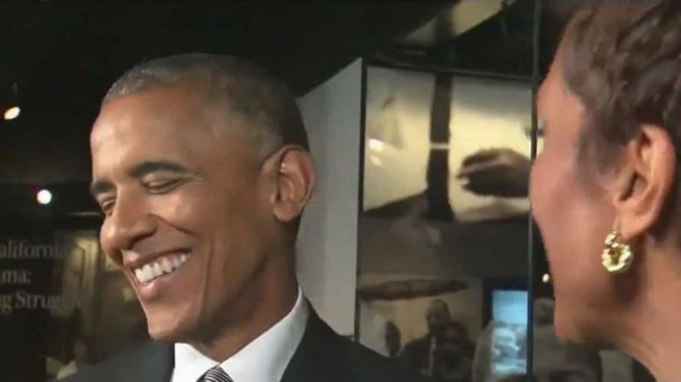 Obama on why he'd like Trump to visit new Smithsonian Museum of African American History