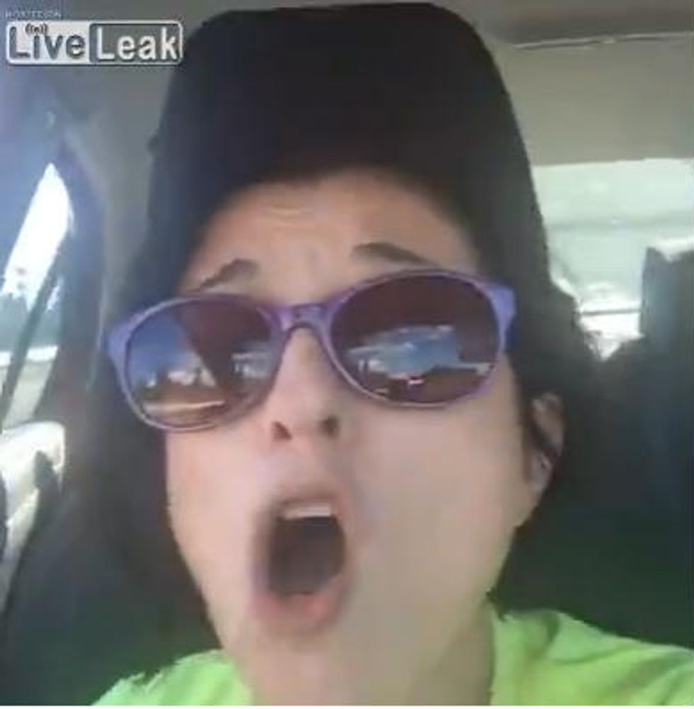 Motorist flips off ‘ugly redneck’ Trump supporter then records traffic stop. Check out what cop tells her.