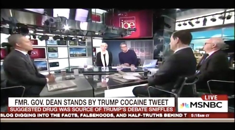 Morning Joe' panel calls for Howard Dean to apologize to Trump for 'coke user?' tweet