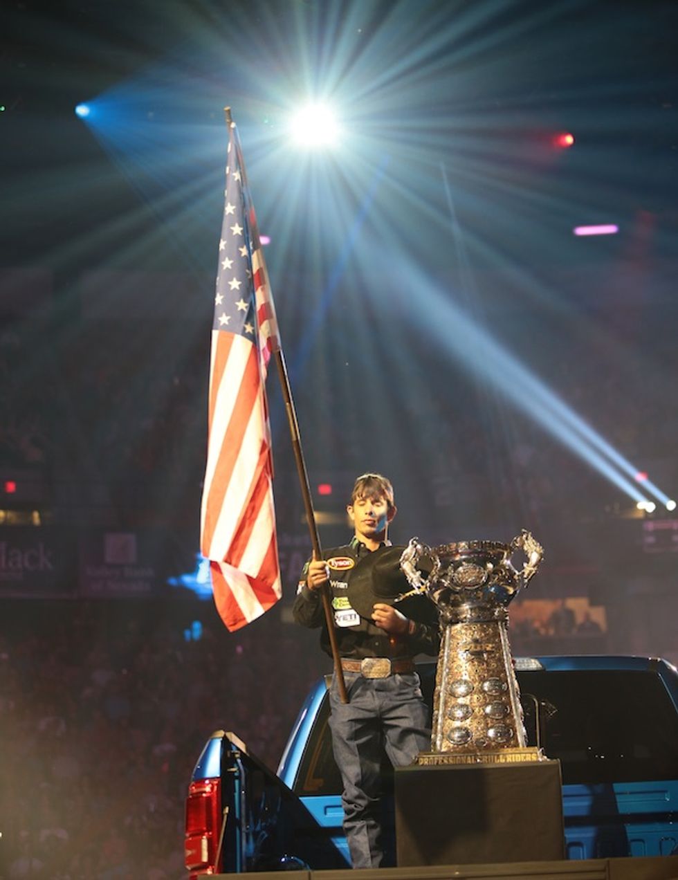 WE STAND UNITED': Professional Bull Riders pledge to honor national anthem at all events 