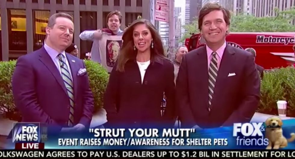 Man repeatedly yells 'Bill Clinton is a rapist' during live Fox News segment