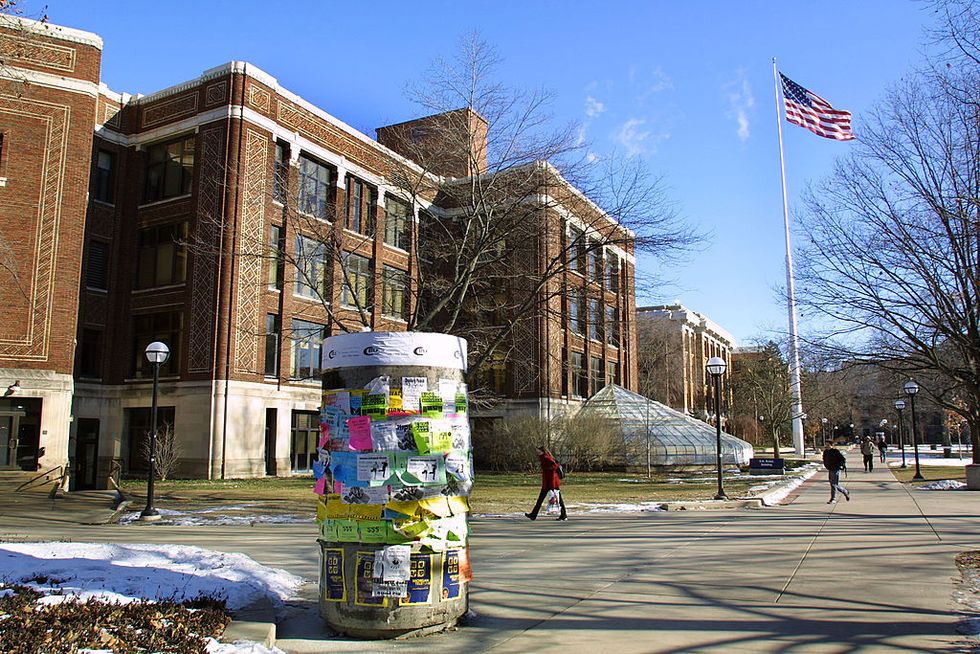 Anti-Israel group at University of Michigan protests on Rosh Hashanah with ‘apartheid wall’