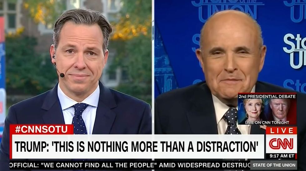 CNN's Jake Tapper confronts Rudy Giuliani: 'I have never heard' any man talk about women like Trump