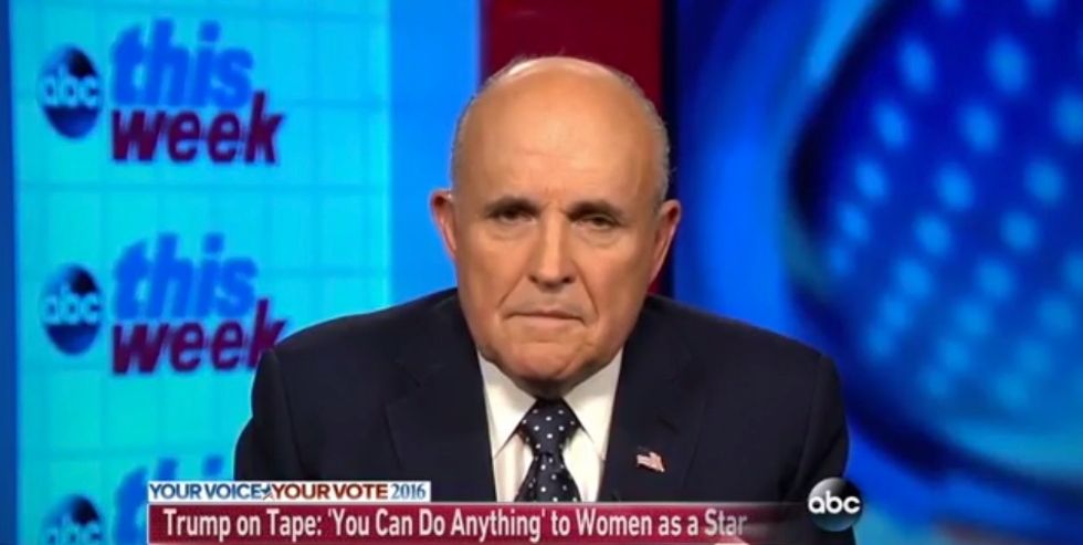 Trump surrogate Rudy Giuliani admits Trump was talking about sexual assault in leaked audio