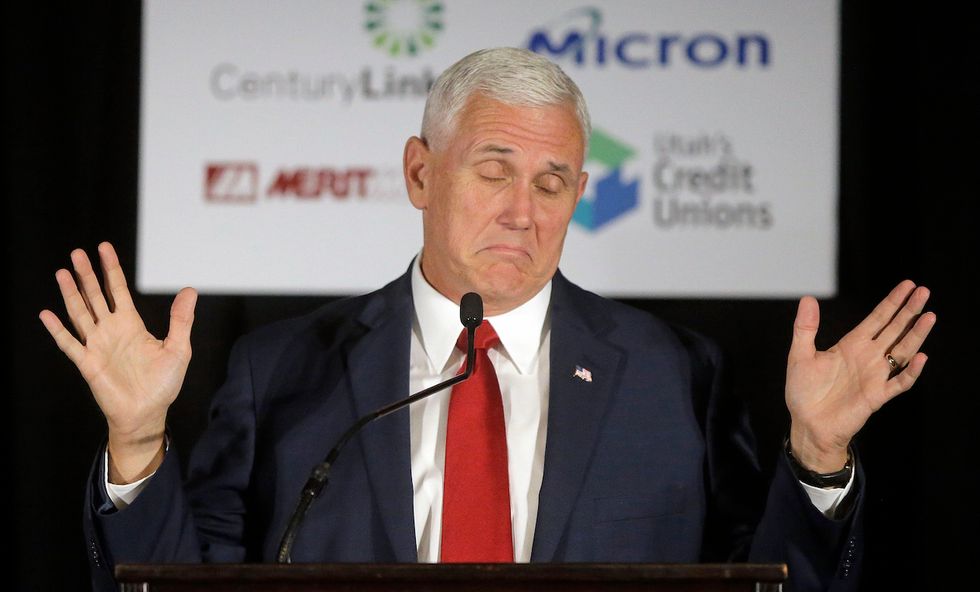 Pence denies rumors that he asked to drop out