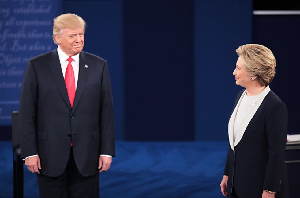 AP fact check: Where Trump, Clinton veered from the truth in Sunday's debate