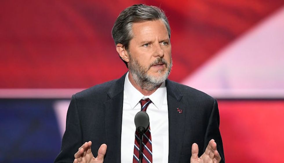 Jerry Falwell Jr. claims ‘establishment Republicans’ intentionally leaked lewd Trump tape