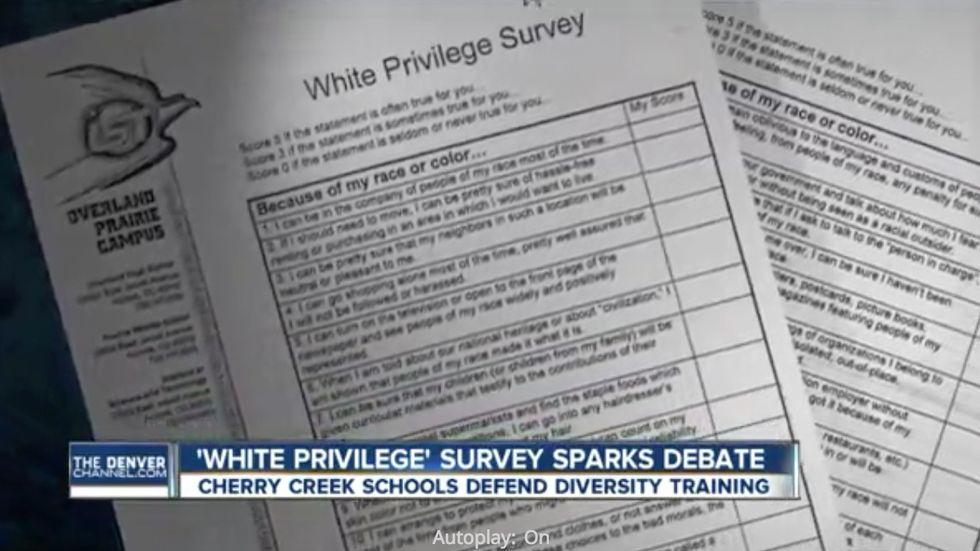 Colorado school employees outraged after being asked to complete 'white privilege' survey