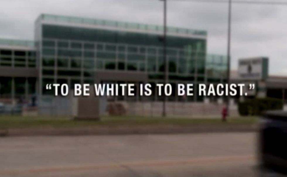 To be white is to be racist, period': H.S. teacher's classroom message exposed by angry student