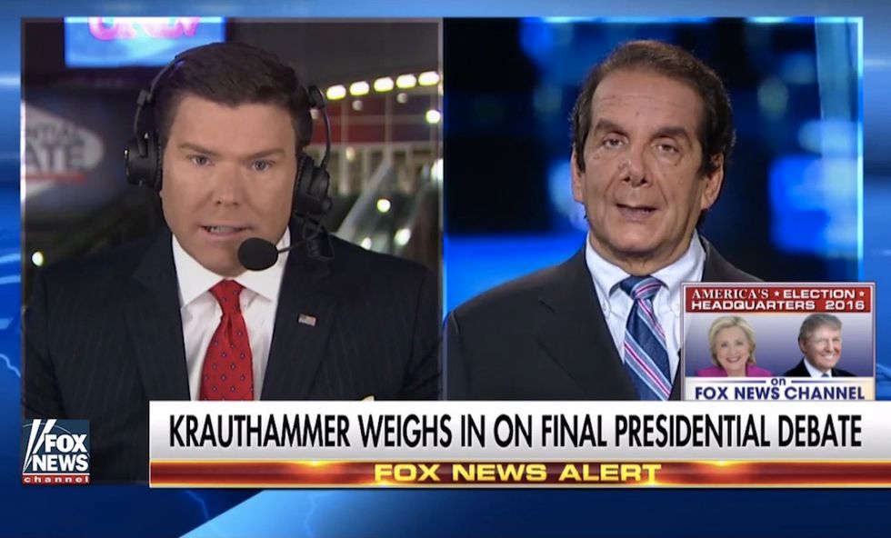 Krauthammer: Trump was winning debate 'on points' until he committed 'political suicide' with one answer