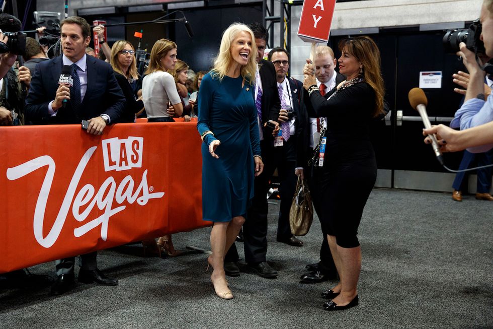 Kellyanne Conway abruptly ends post-debate CNN interview after questions on Trump’s ‘rigged’ election claims 