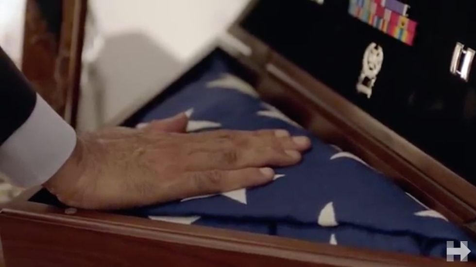 Father of fallen Muslim soldier Capt. Khan has a question for Trump in new ad for Clinton