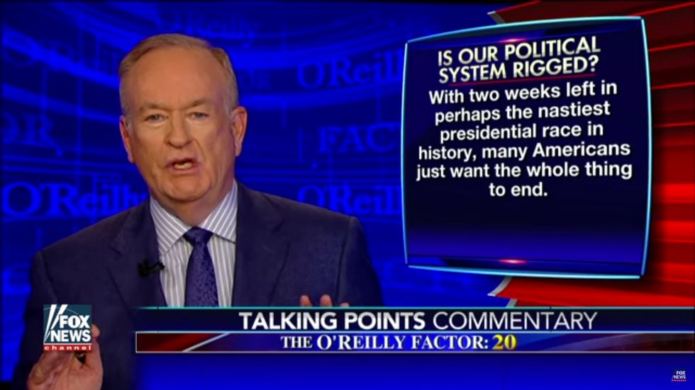 O'Reilly to Trump: Calling the election 'rigged' is unpatriotic