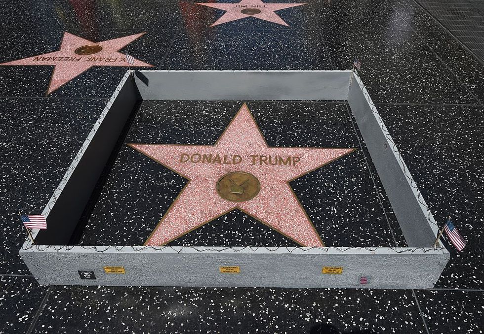 Donald Trump's Hollywood Walk of Fame star pulverized by man with pickaxe, sledgehammer