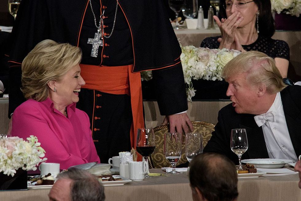 Trump cuts Clinton's national lead in half in new poll