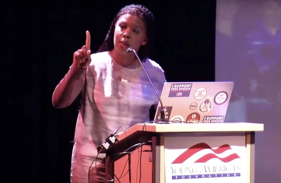 Conservative speaker lays down the law with ticked-off pro-choice professor: 'One of us is going to win