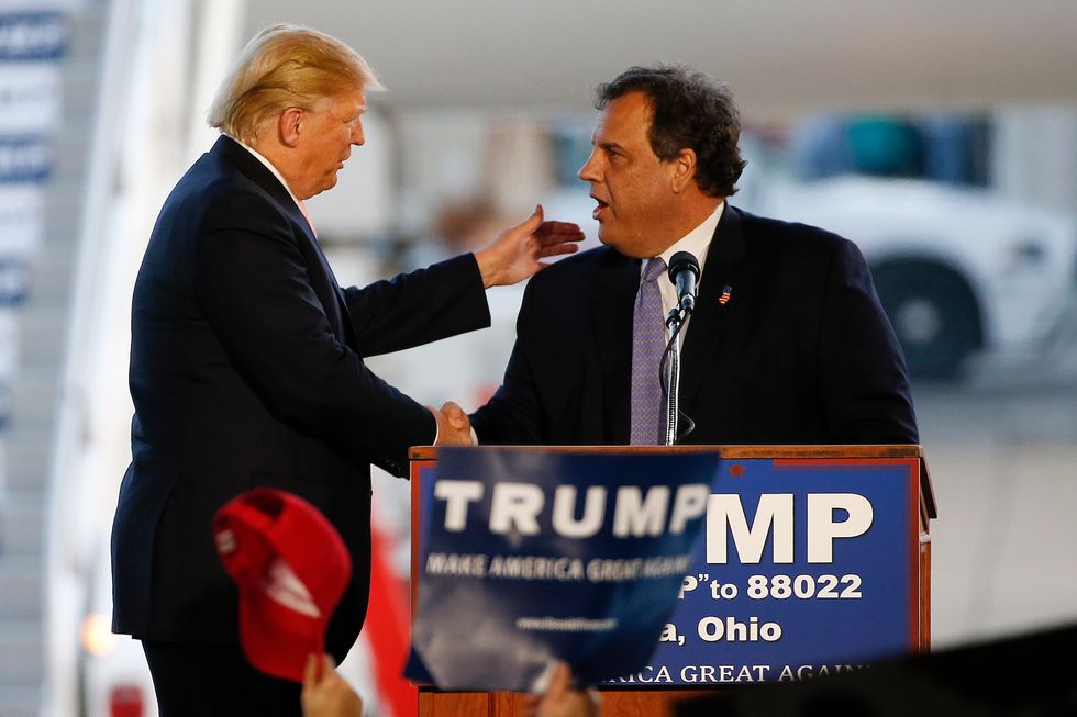 Maybe Chris Christie doesn't support Trump as enthusiastically as he'd have you believe