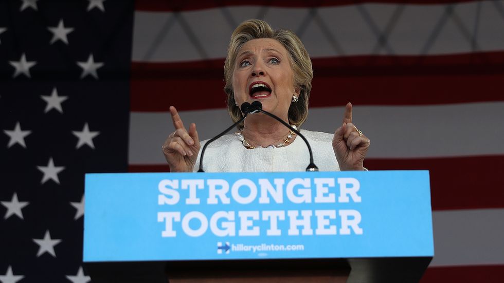 Clinton says she was in New York City on 9/11. But that's not true.