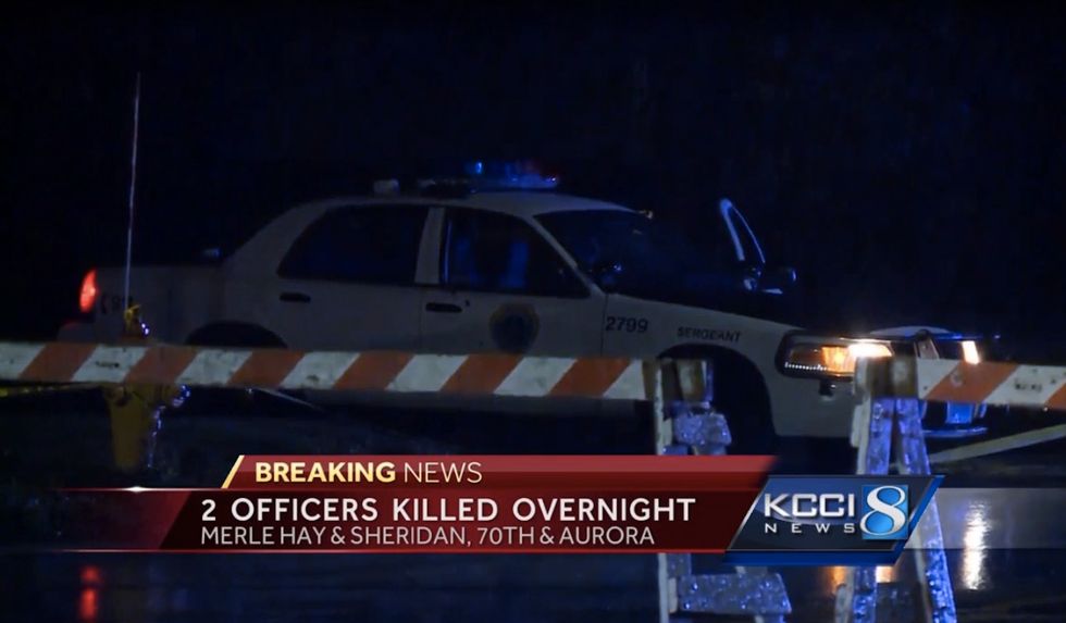Two officers in Iowa killed in ambush-style attacks, police say