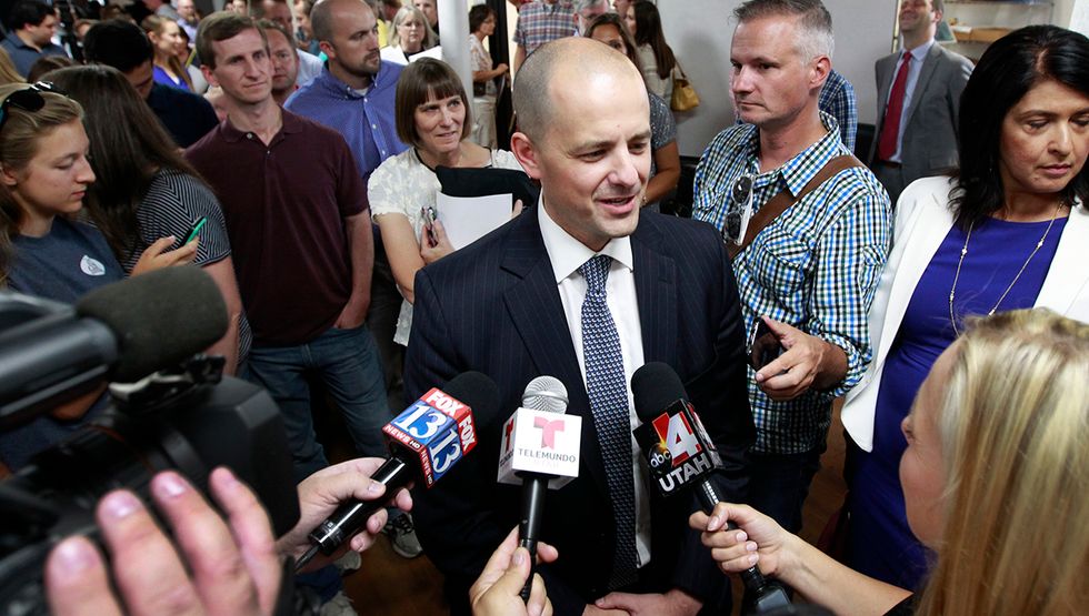 White nationalist behind robocall calling McMullin gay was delegate approved by Trump campaign