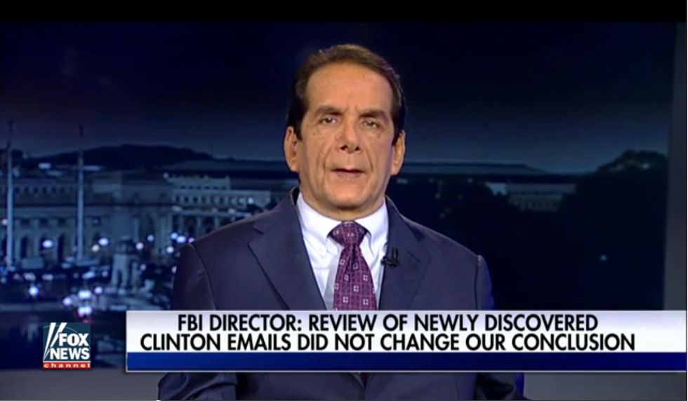 Krauthammer: New FBI letter 'technically a win' for Clinton, BUT...
