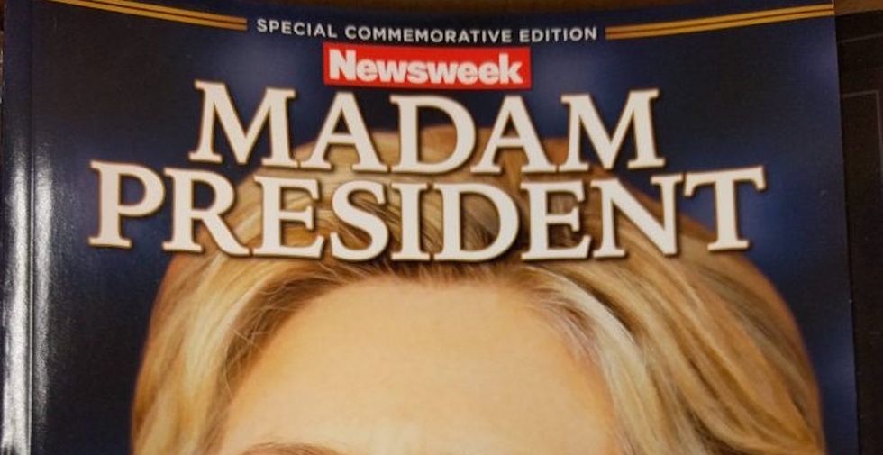 Yes, that Newsweek Clinton cover is real