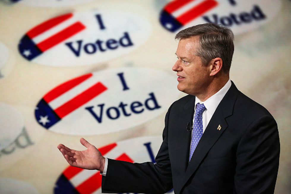 Here's how Massachusetts' Republican governor filled out his presidential ballot