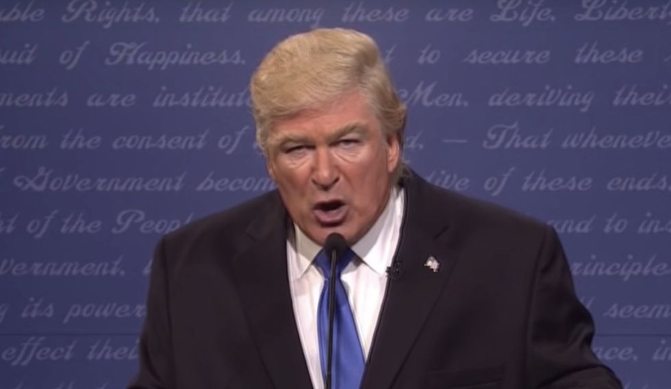 As Trump closed in on victory, outspoken liberal Alec Baldwin shared his thoughts on Twitter