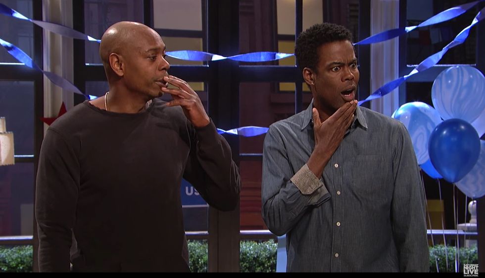 Watch: Dave Chappelle and Chris Rock skewer liberals' reaction over Trump's win on 'SNL