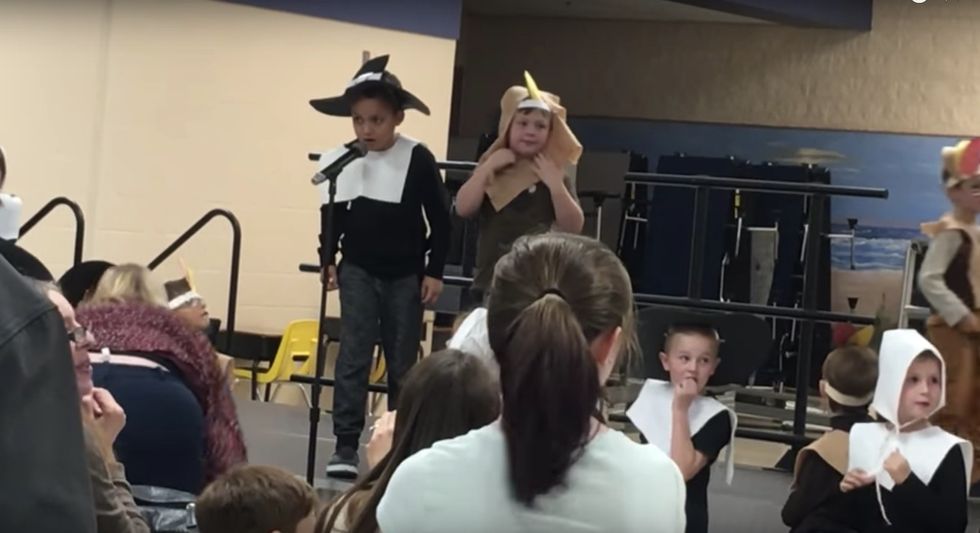 Watch: Teacher pulls mic away from autistic child at Thanksgiving program