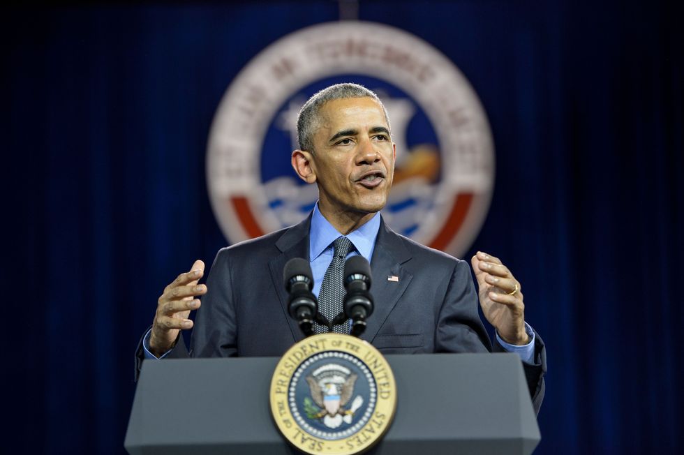 President Obama urges anti-Trump protesters to keep protesting