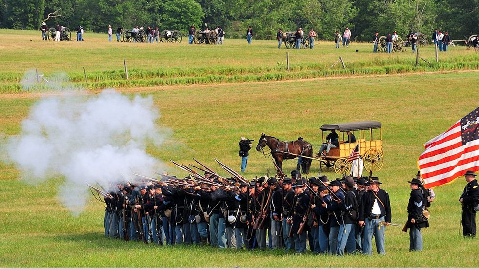 Please, God, tell me we're teaching the Gettysburg Address?' Mike pleads