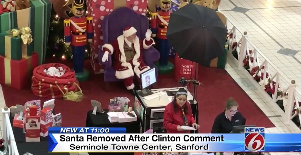 Mall Santa kicked out after he said this about Hillary Clinton