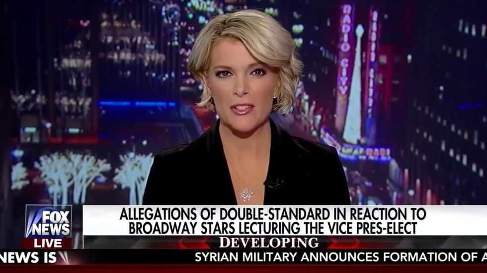 Watch: Megyn Kelly points out the hypocrisy of liberals praising the 'Hamilton' cast