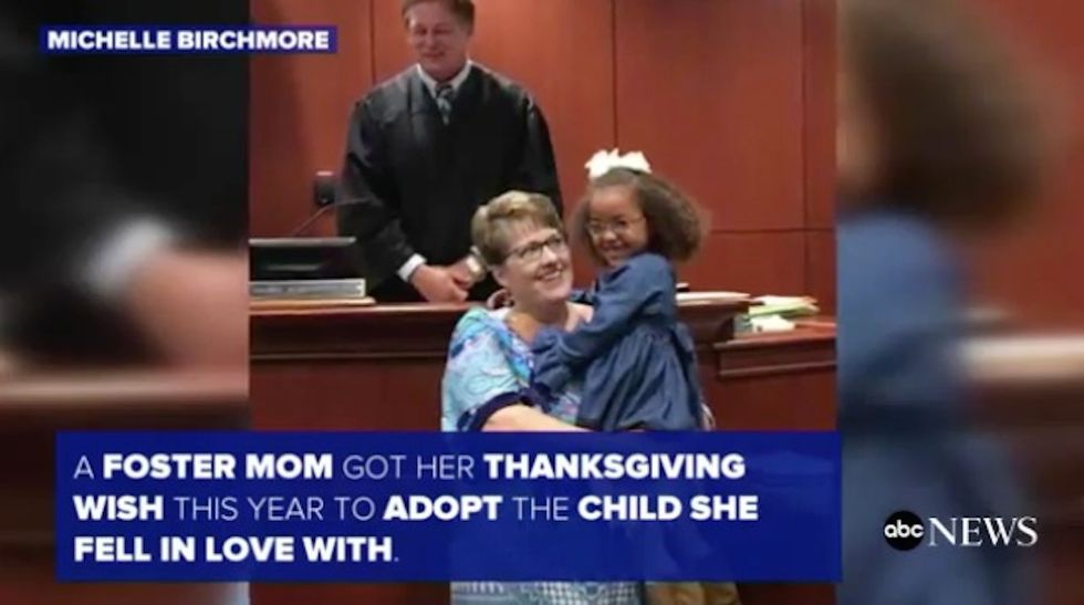 ‘She was meant to belong’: Foster mom adopts little girl just in time for Thanksgiving