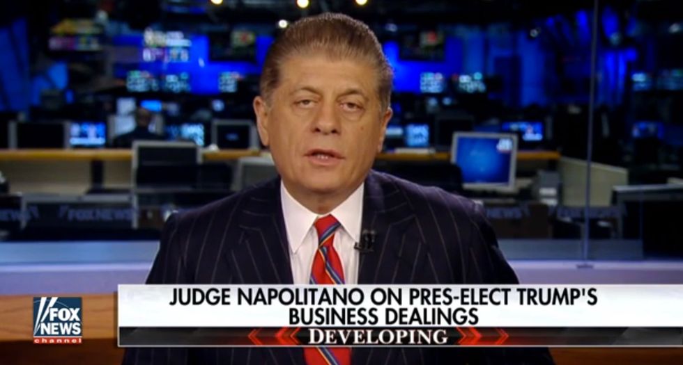 Judge Napolitano: Trump's conflicts of interest are perfectly legal