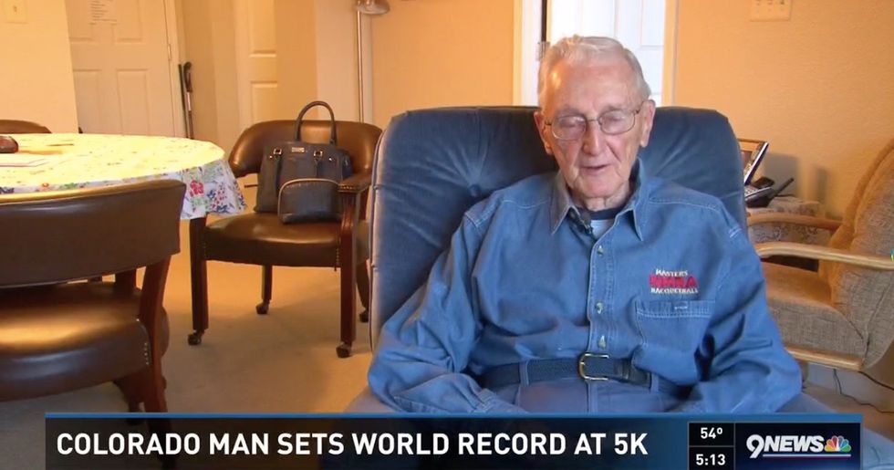 96-year-old sets world record in Thanksgiving Day 5K race