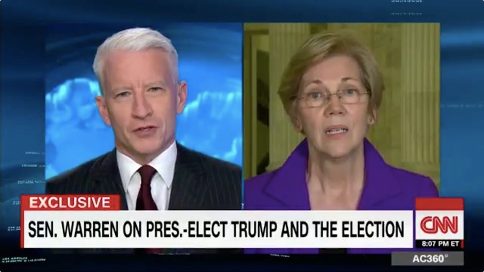 No evidence': CNN host pushes back when Elizabeth Warren calls Steve Bannon a 'white supremacist